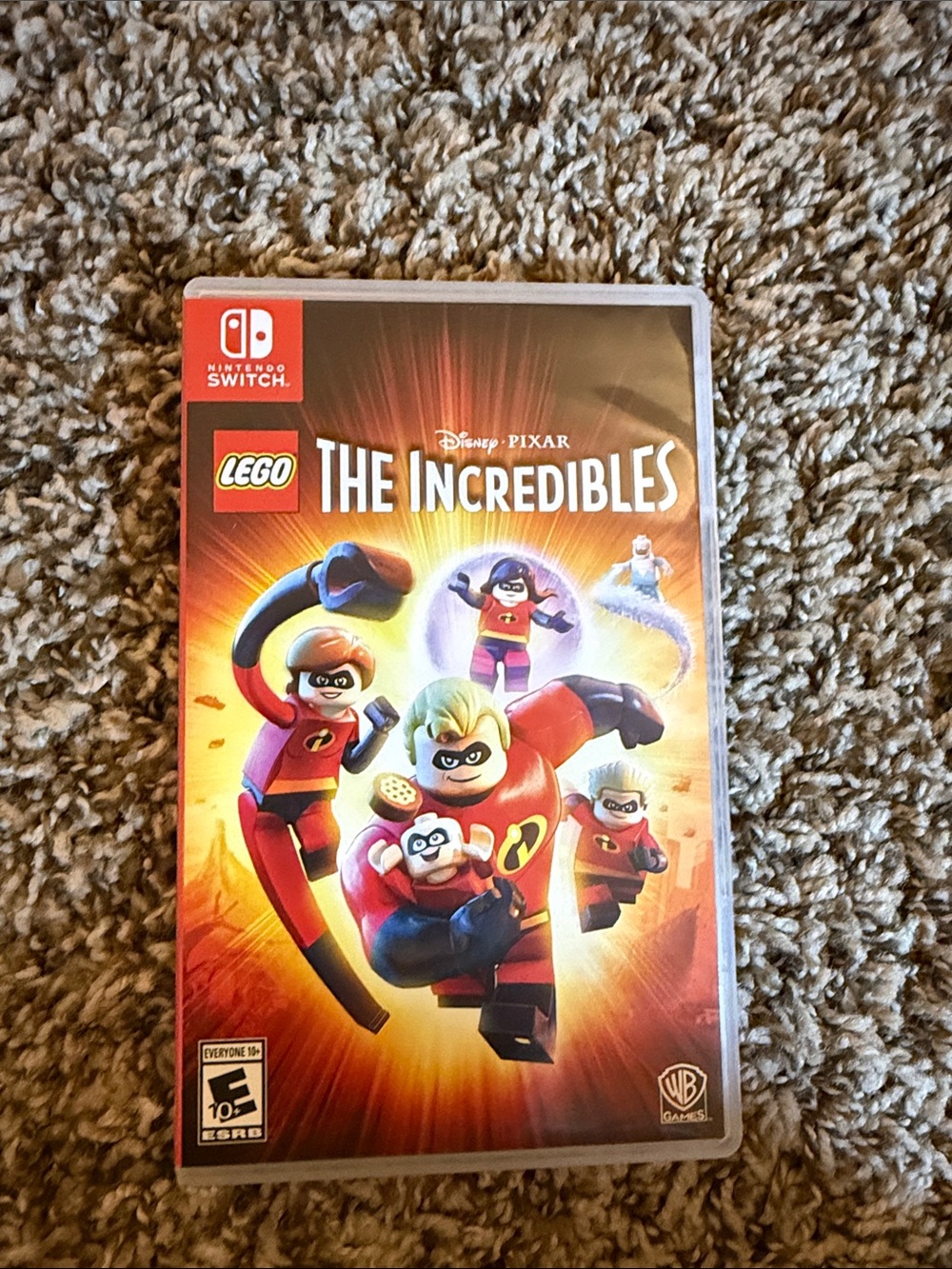 Nintendo The Incredibles LEGO Switch Game - Red and Orange Cover